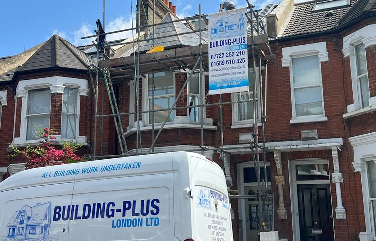 Roof replacement and construction work on the Clapham property