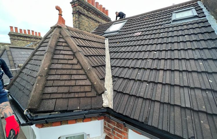 Roof replacement and construction work on the Clapham property