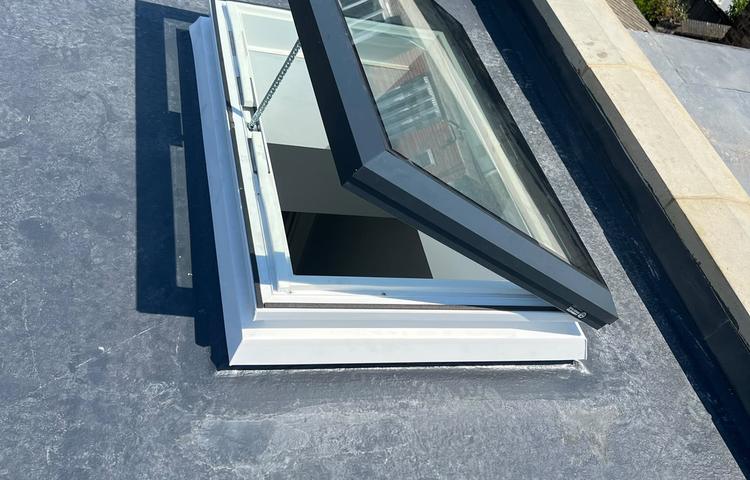 Flat roof and rooflight work at the Clapham property