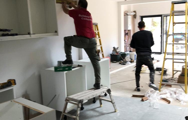 Kitchen cabinetry installation in the extension in Lewisham