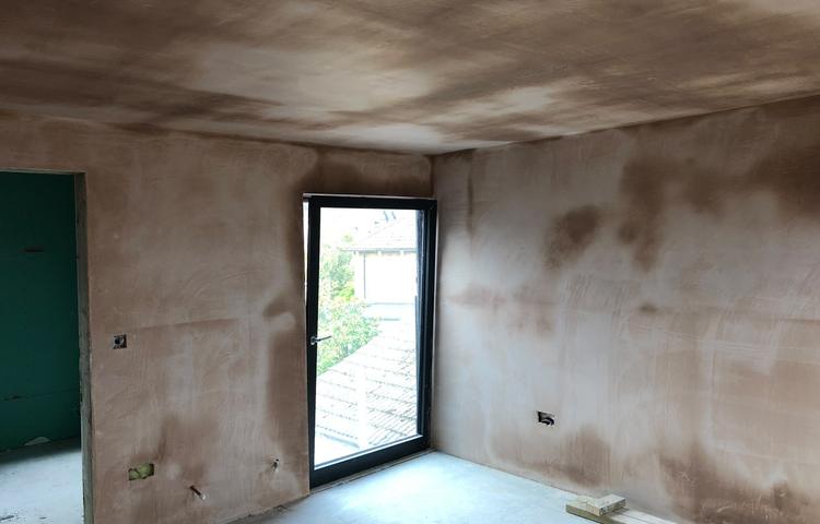 Plastered interior room during renovation in Lewisham