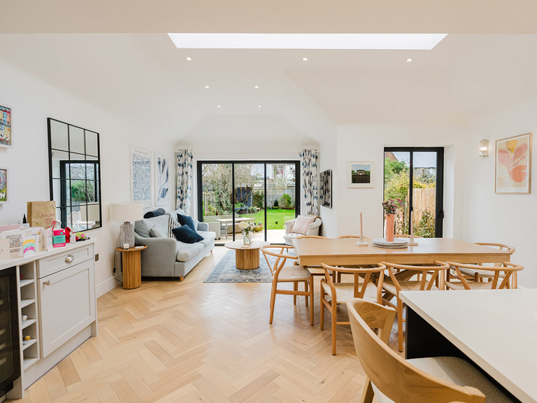 Architect-led house extension build in South London